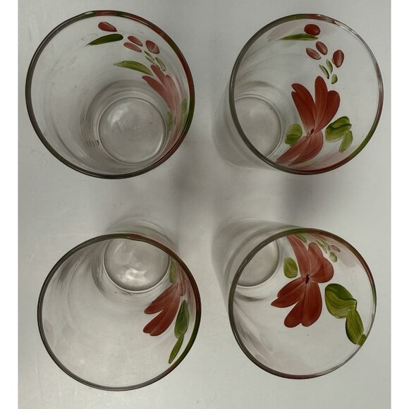 Vintage Franciscan Desert Rose - 4.75" x 2.50" - Painted Juice Glasses SET OF 4‎ - Picture 5 of 8